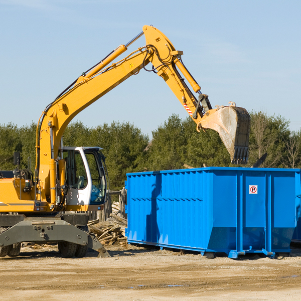 how many times can i have a residential dumpster rental emptied in Sardinia SC